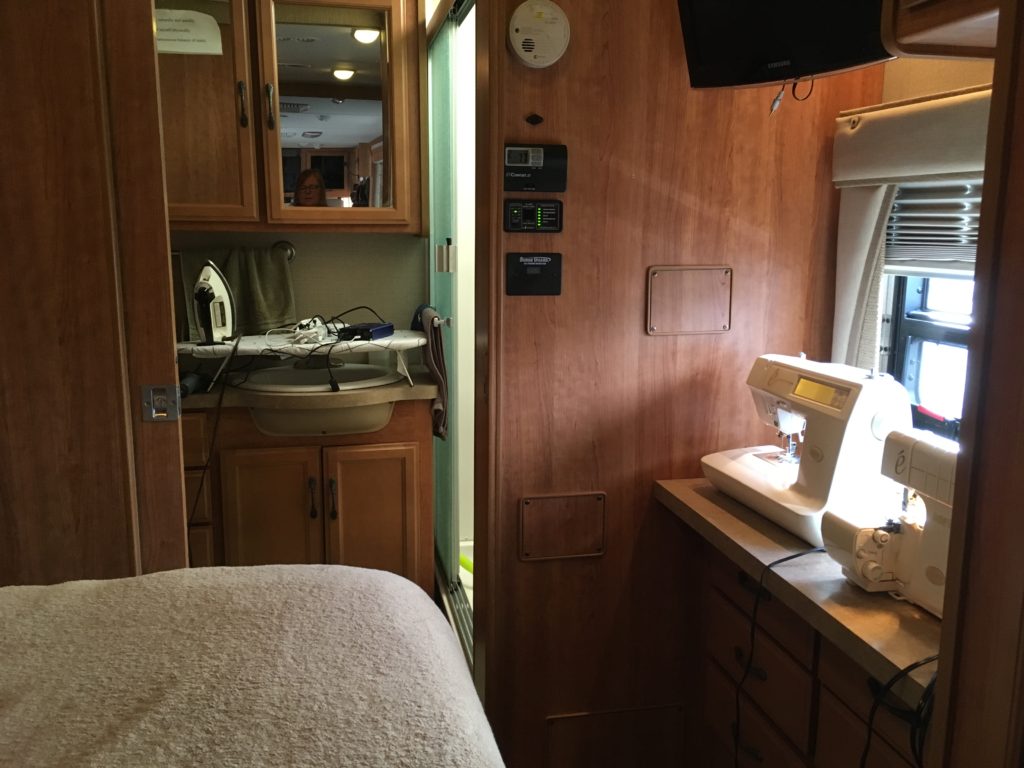 The RV Sewing station