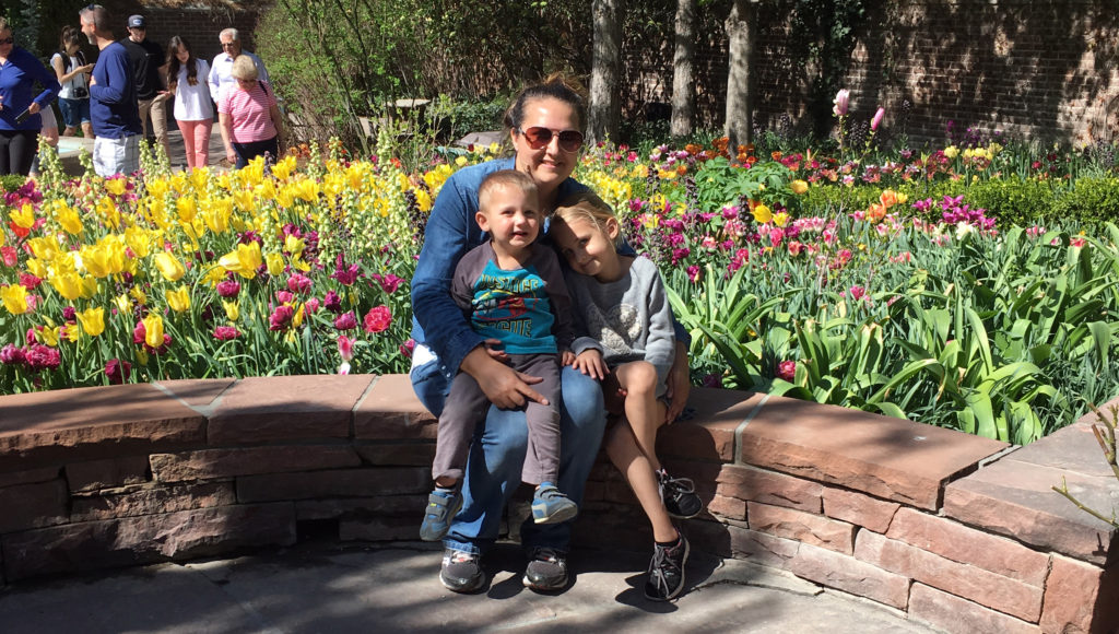 Carla, Kaylee, and Cody at the tulip festival