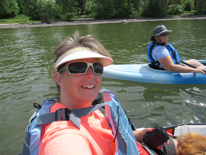 T@B trailer adventures - Kayaking on Flathead