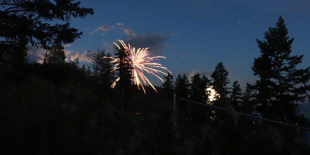 Fireworks = Symbol of Freedom at the neighboring Dude Ranch