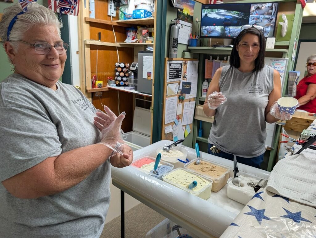 Ice Cream Social on the 4th of July. Worland RV Park
