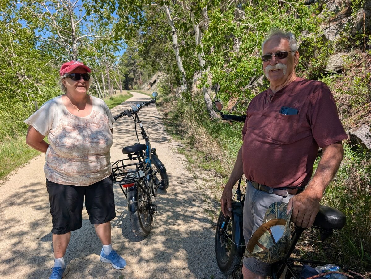 Gearing up for another day on the trail