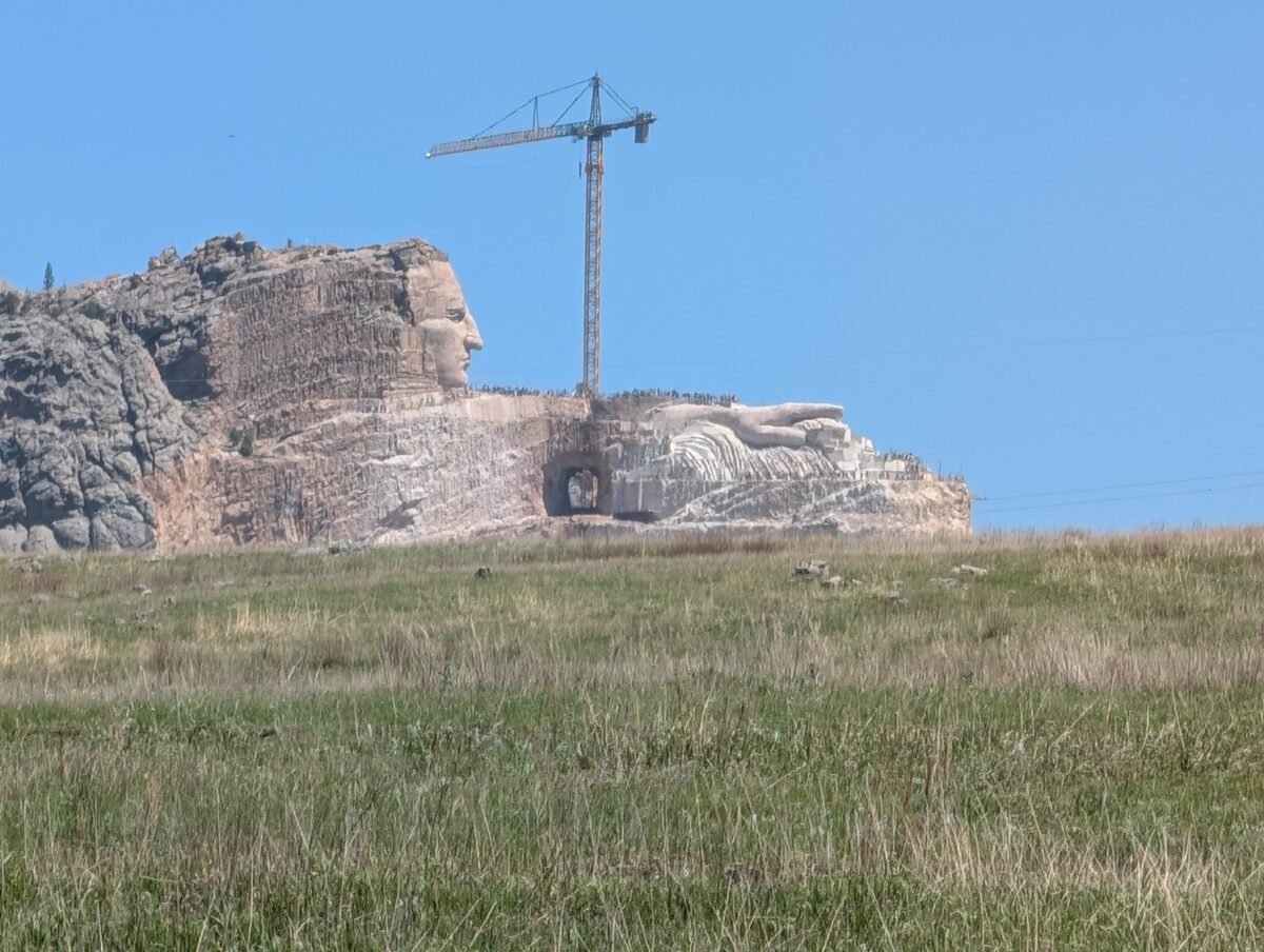 Crazy Horse Memorial, mid-carving