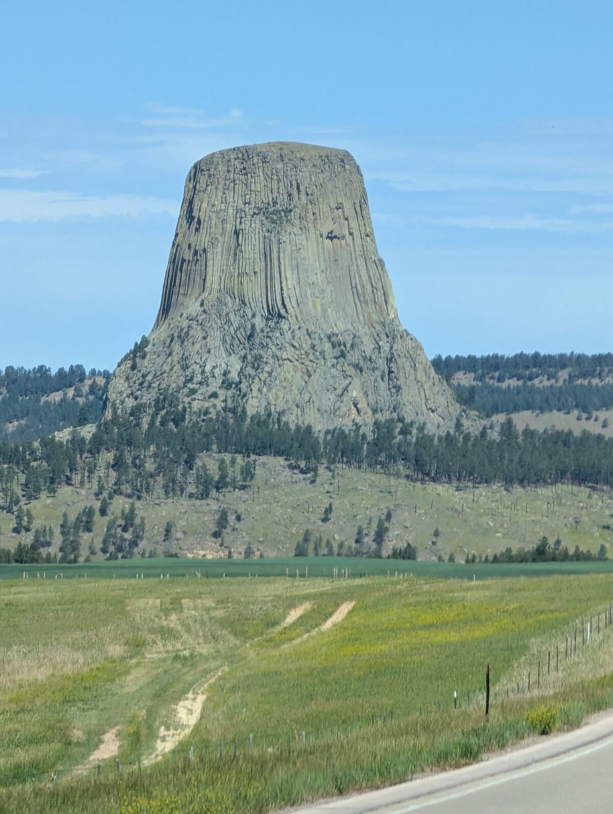 Devils Tower from a distance