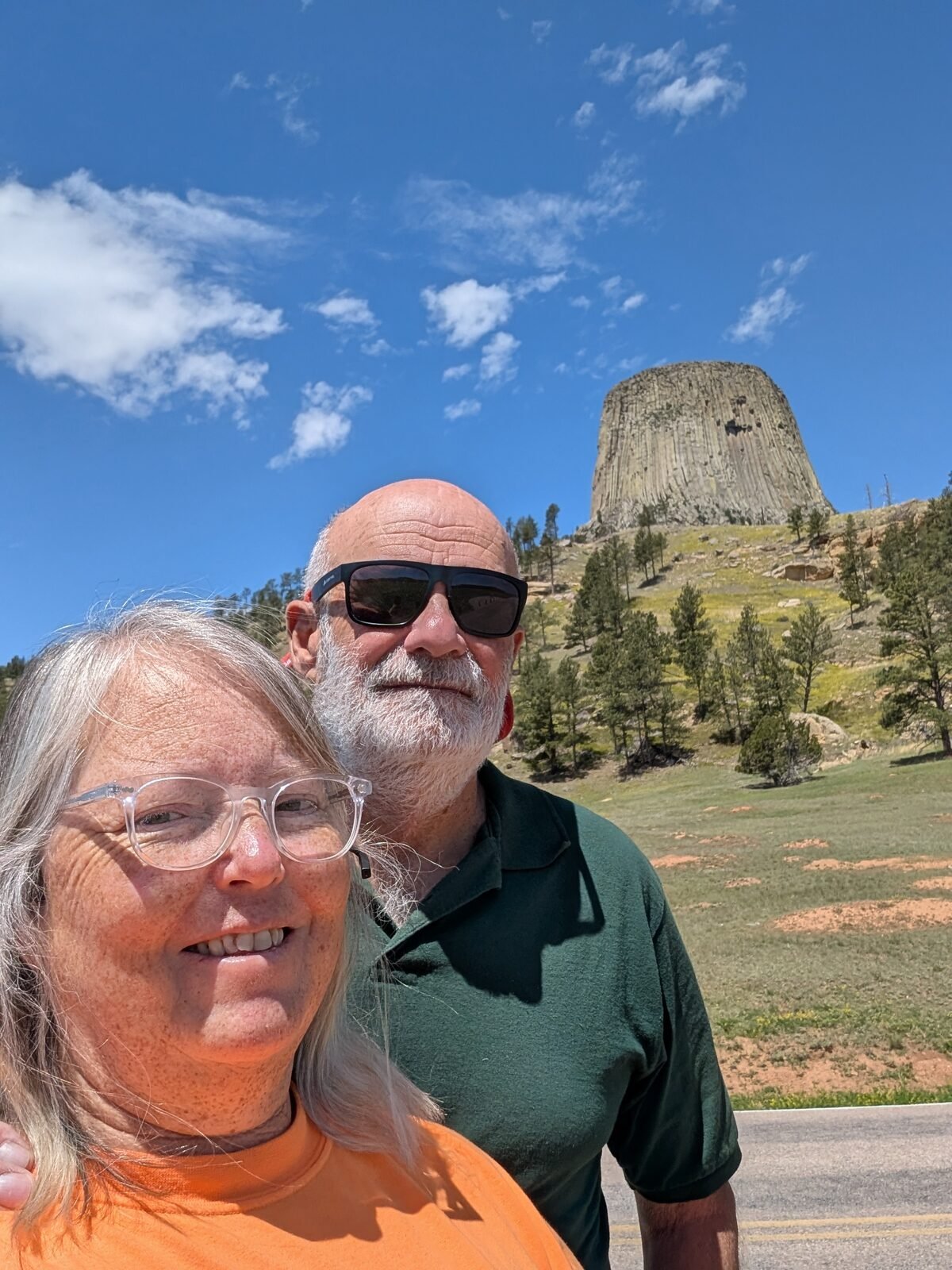 At Devils Tower on the drive back to Worland